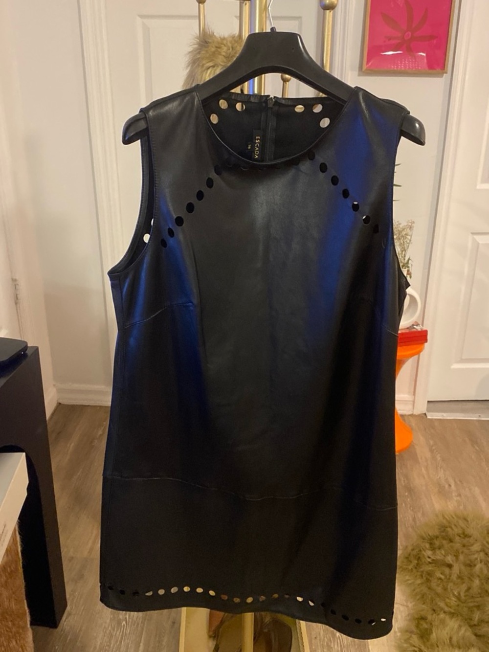 Vintage Escada Leather Dress